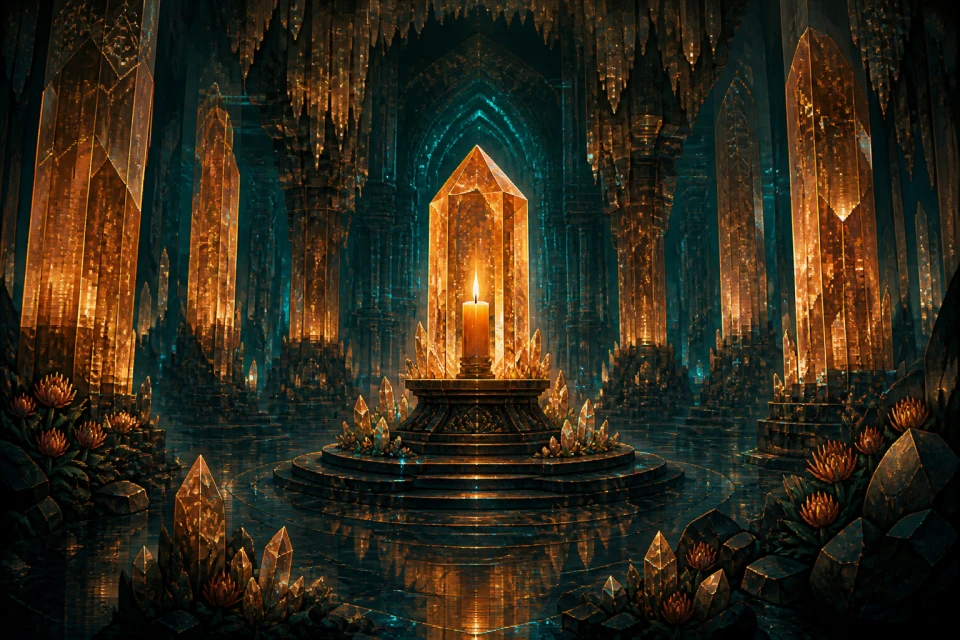 Amber Salt Cathedral original game key art