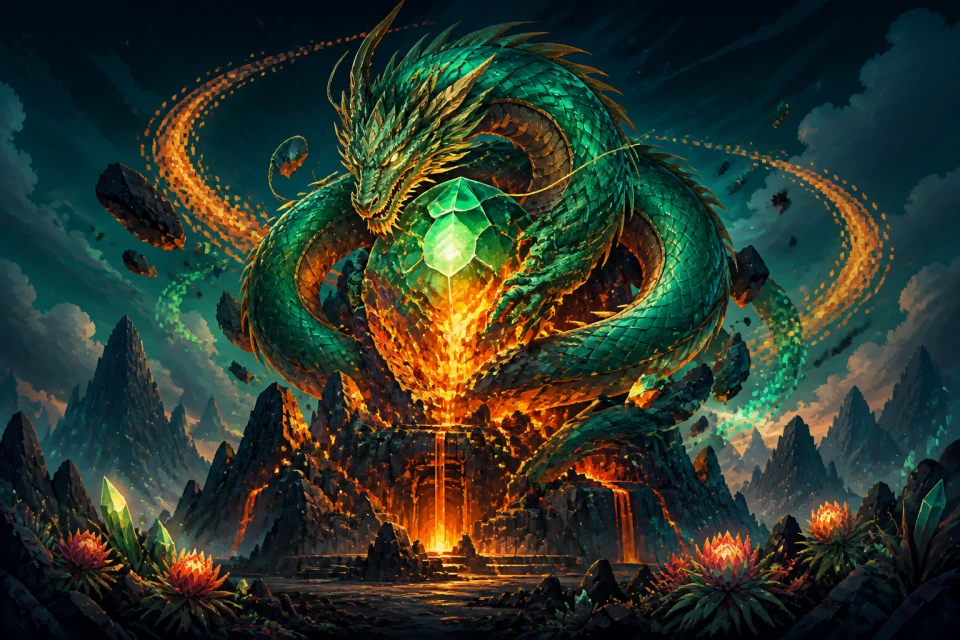 Dragon's Fury original game key art