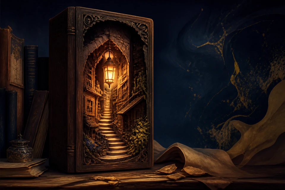 Lantern Between Pages original game key art