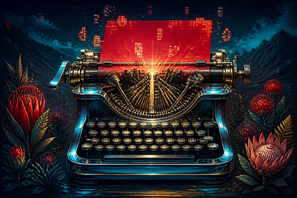 Red Page Typeworks original game key art