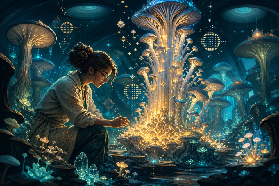 Mycelium Harvest original game key art