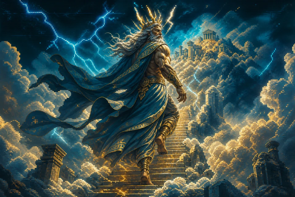 Zeus Ascends original game key art